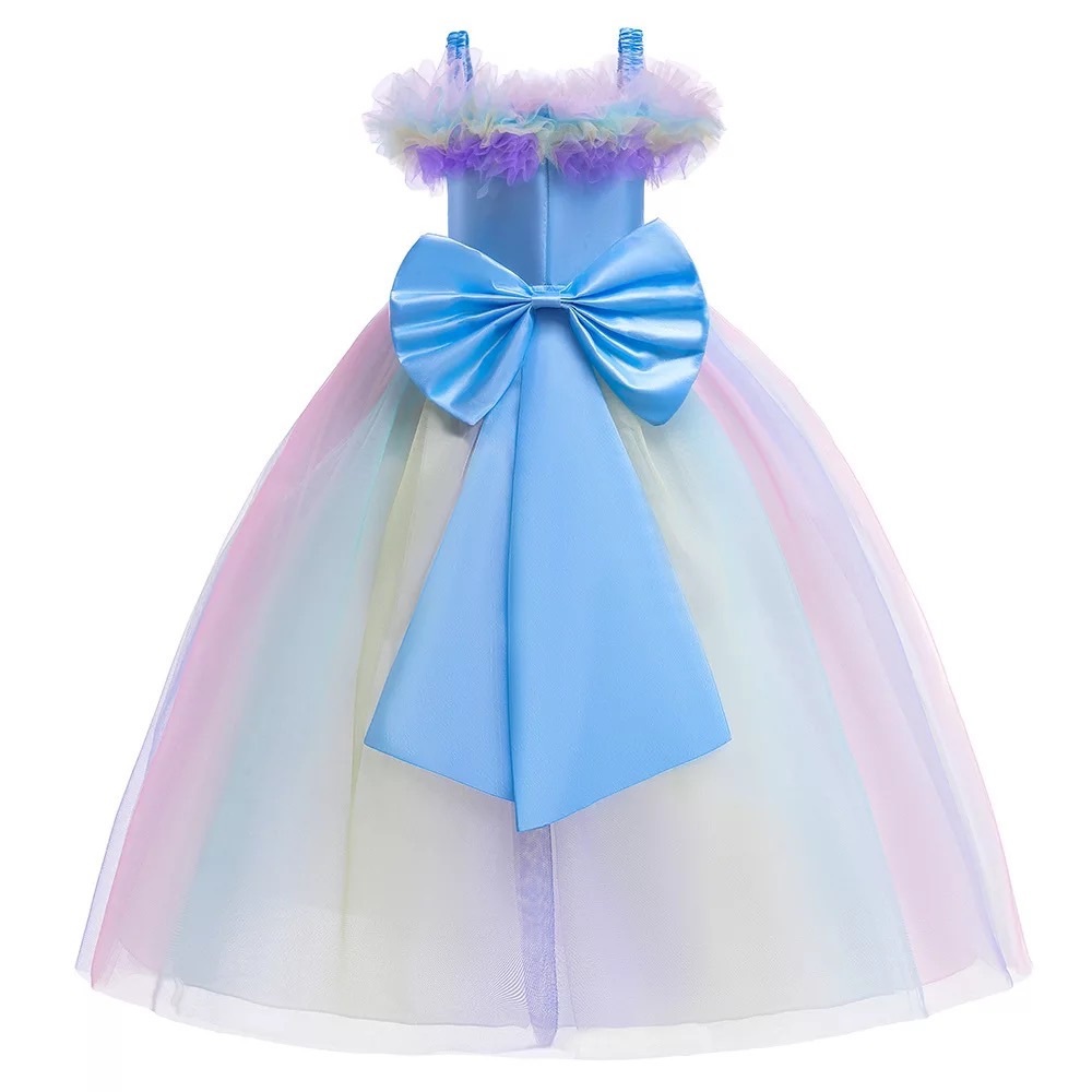 Rainbow 🌈 Princess 👸 Birthday Party Special Occasion Dress 5052 - Picture 3 of 9